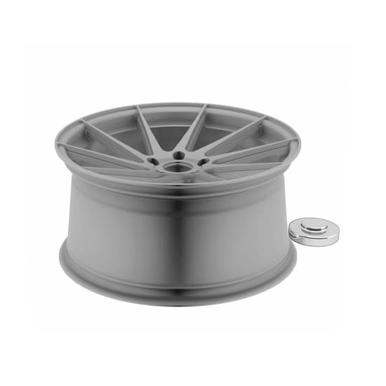 The molecular compound of the aluminum significantly hardens in a streamline direction resulting in a wheel with a higher impact tolerance and considerably lighter in weight.
